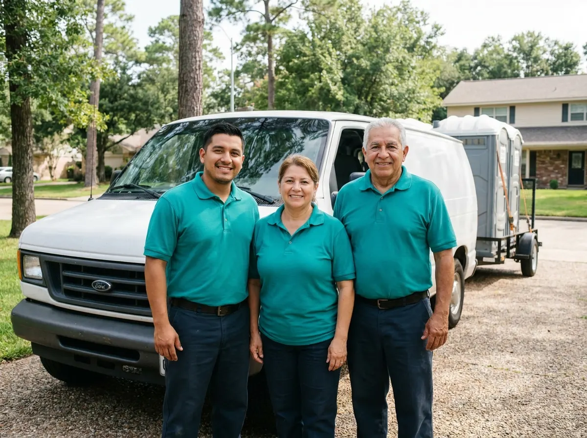 Main Street Porta Potty portable toilet rentals team in Houston, TX
